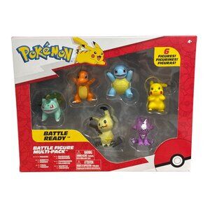Pokémon Battle Figure Multi-Pack With 6 Figures: Bulbasaur, Pikachu, Charmander,